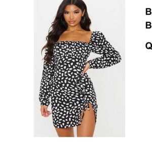 Long Sleeve Animal Print Dress